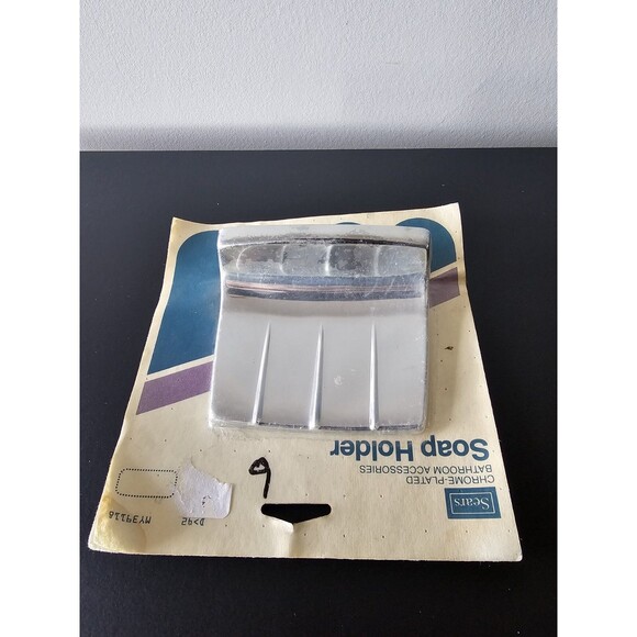 Sears Soap Dish Chrome Wall Mount MY39118 Vintage MCM - Picture 2 of 4
